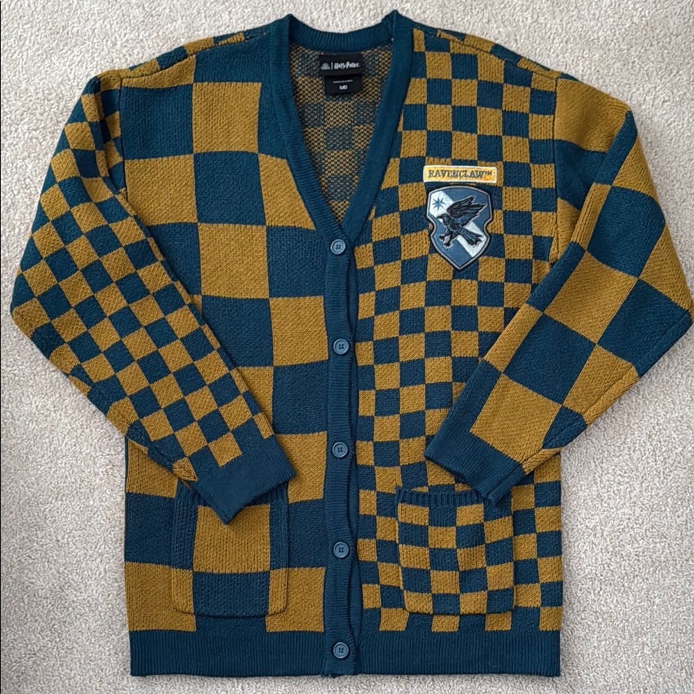 Harry Potter Ravenclaw Checkered Women's Cardigan - BoxLunch Exclusive